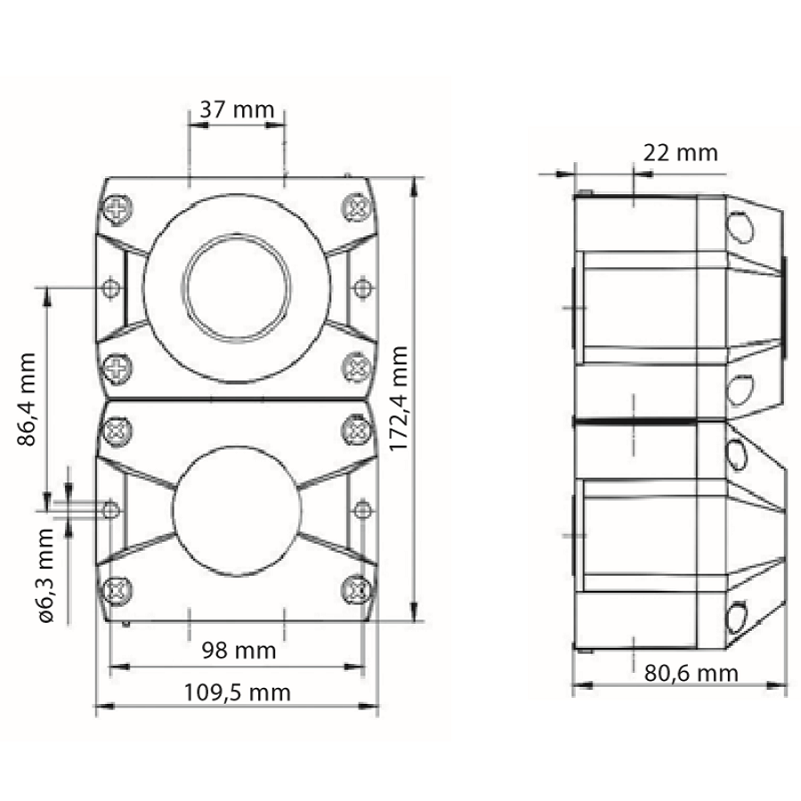 Achat Combiné sirène 108dB feu flash 13J IP66/67 en fonte Aluminium