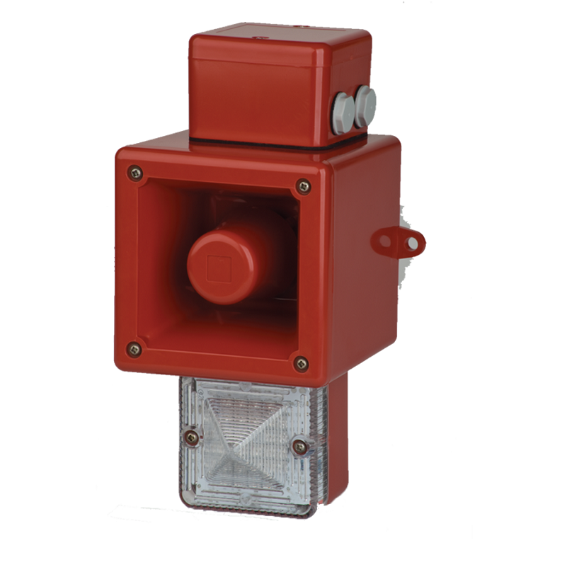 Combiné vocal sonore 110dB flash 5J IP66 4 messages