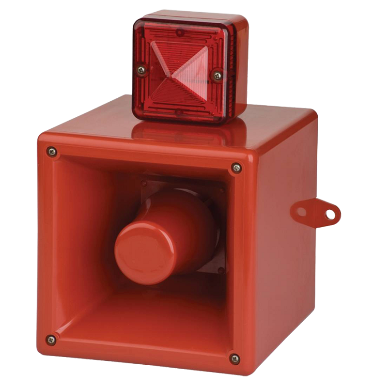 Combiné vocal / sonore 110dB feu LED IP66 4 messages 30 secondes