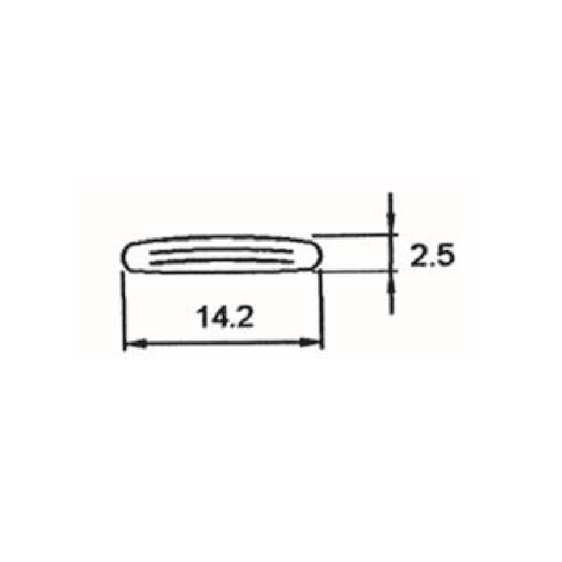 Achat Ruban contact profil plat 151BBW - Rayon de courbure 3mm