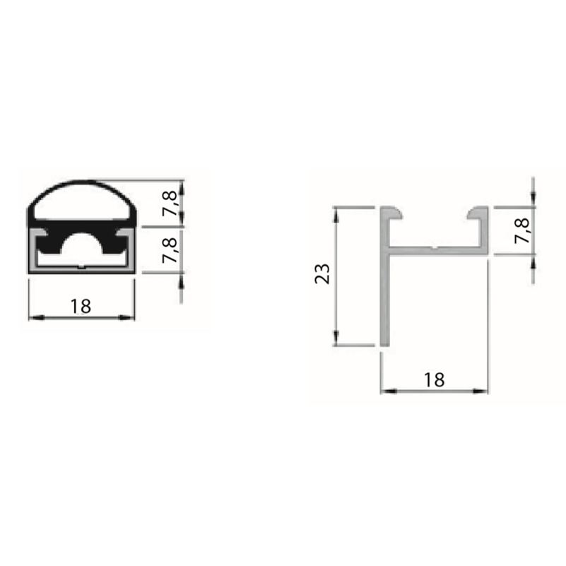 Achat Bord sensible haute sensibilité TS6 - Force de déclenchement <55N/5.5kg