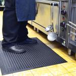 Tapis anti-fatigue FOOD GRADE NOIR / agroalimentaire - ERGOFRANCE
