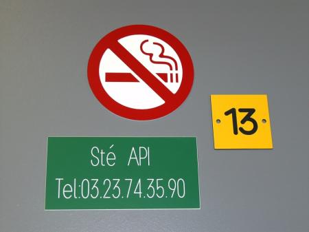 Achat Plaque de repérage en plastique sur mesure