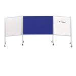 Espace communication 3 panneaux sur roulettes pour entreprise - industrie - FACTOPSIS