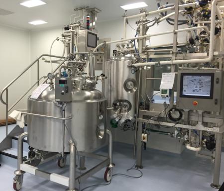 Unité de production cosmétique sur skid