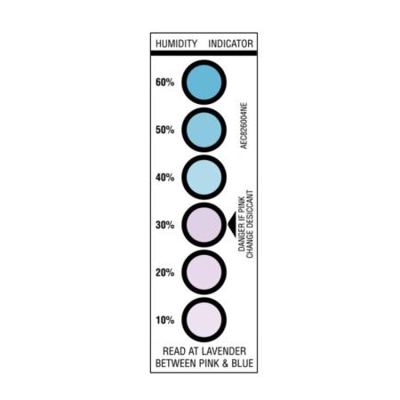 Carte indicatrice d’humidité pour emballage étanche
