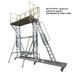 Plateforme mobile réglable en hauteur à déport latéral Réf. PF1 SP-X1 - ABA ECHELLES