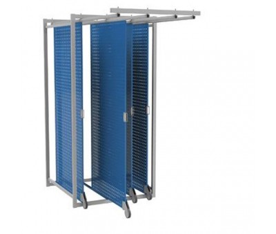 Armoire à panneau perforé coulissant