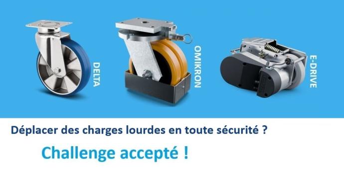 Une offre complète de roulettes pour charges lourdes